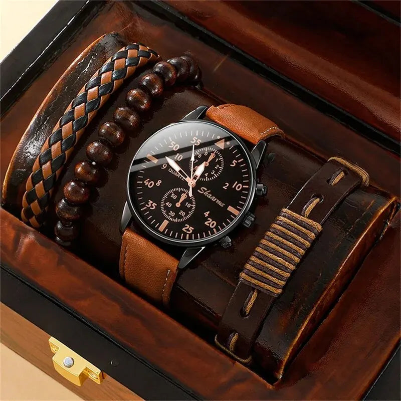 Herrenuhrset mit Armbänder