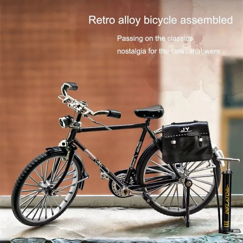 1:10 Mini Retro Alloy DIY Bicycle