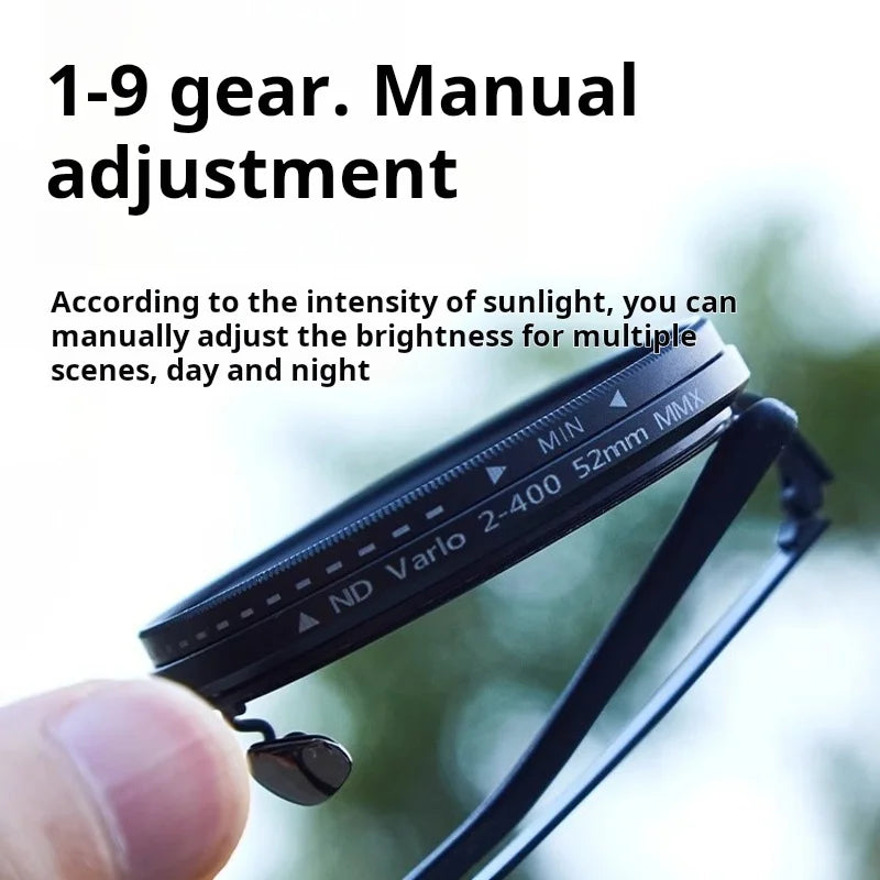 Camera ND9 adjustable dimming sunglasses fishing filter glasses UV resistant high-definition polarized sunglasses