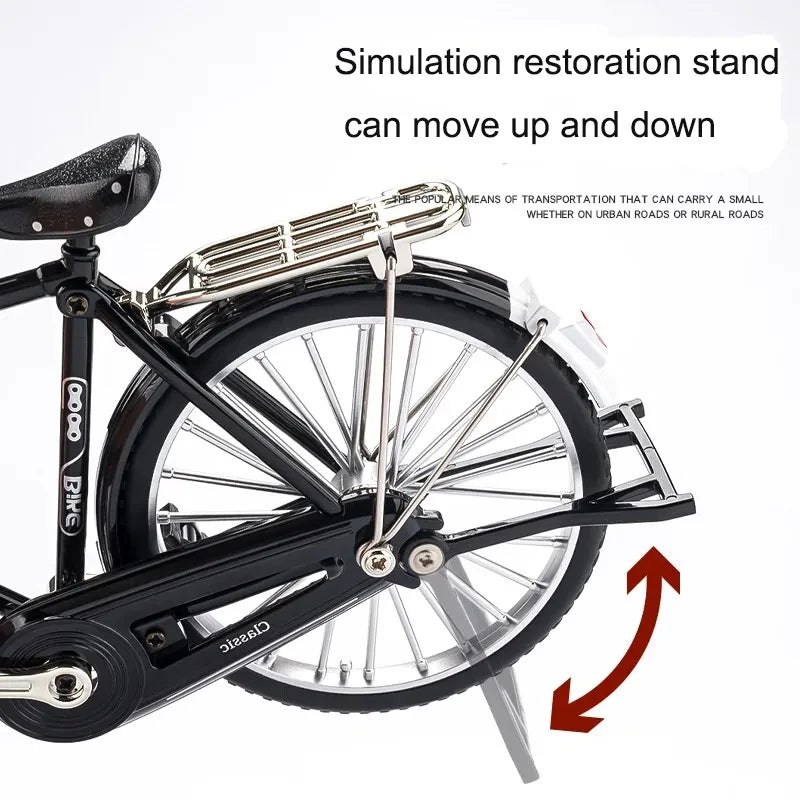 1:10 Mini Retro Alloy DIY Bicycle